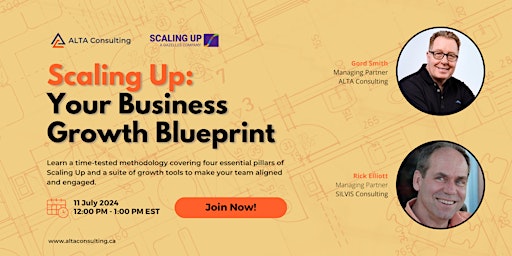 Primaire afbeelding van Scaling Up: Your Business Growth Blueprint - July