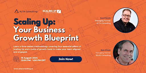 Immagine principale di Scaling Up: Your Business Growth Blueprint - August 