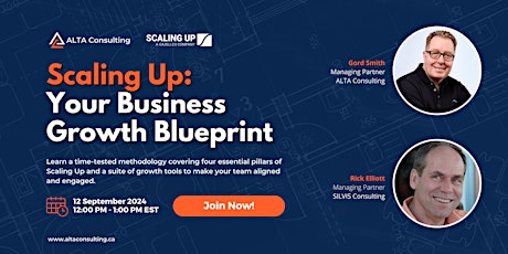 Scaling Up: Your Business Growth Blueprint - September primary image