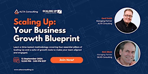 Primaire afbeelding van Scaling Up: Your Business Growth Blueprint - September