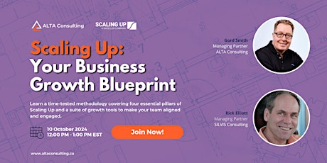 Immagine principale di Scaling Up: Your Business Growth Blueprint - October 