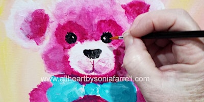 Imagem principal do evento Bear Hugs Art Experience with Sonia Farrell: Creative Hearts Art