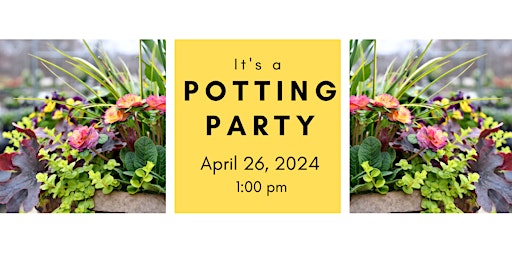 Spring Potting Party  Friday 4/26/24 @ 1:00 pm primary image