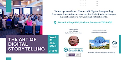 'The Art of Digital Storytelling' workshop for Porlock Vale Businesses primary image