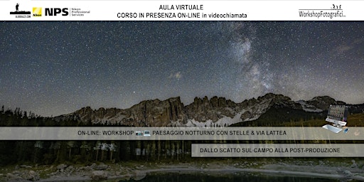 Primaire afbeelding van Scattare & post-produrre il Paesaggio notturno con Stelle & Via Lattea