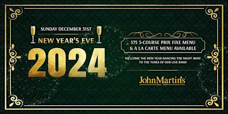 New Year's Eve at JohnMartin's primary image