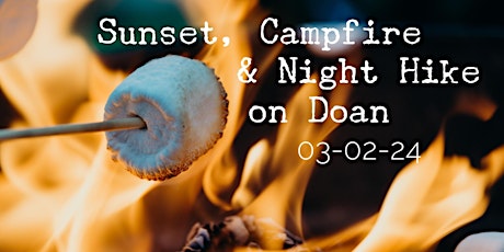 Sunset, Campfire & Night Hike on Doan primary image