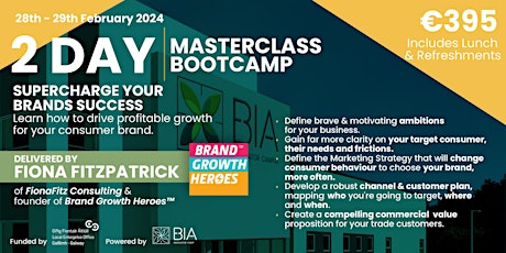 Brand Masterclass Bootcamp with Fiona Fitzpatrick primary image