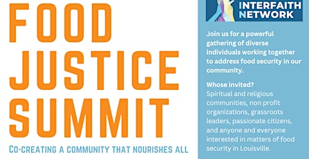 Primaire afbeelding van Food Justice Summit - Kentucky Interfaith Network