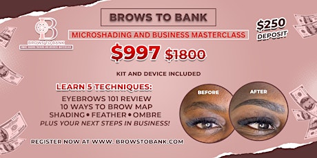 Hauptbild für ATL March 17 | Microshading and Business Masterclass | Brows to Bank