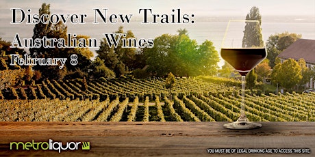 Imagem principal do evento Discover New Trails: Australian Wines