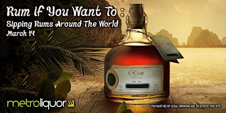 Imagen principal de Rum If You Want To: (Sipping) Rums Around the World
