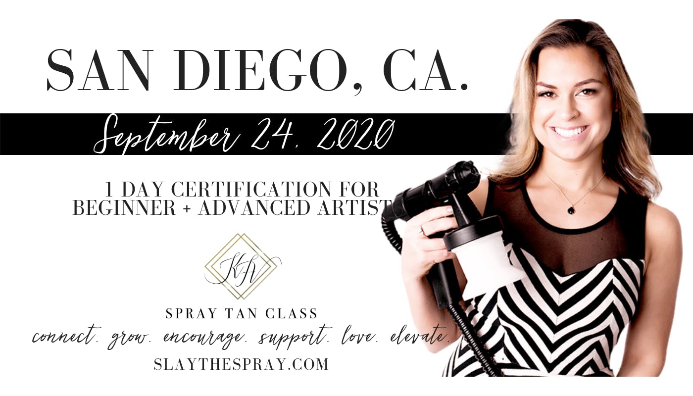Spray Tan Training | Slay the Spray Sunless Tour San Diego, CA