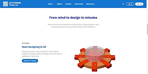 Hauptbild für 3D Design with Tinkercad