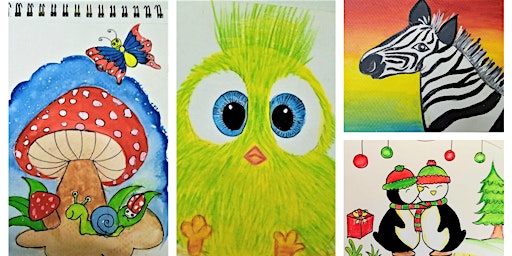 ONLINE Drawing Class for Kids I Cute Color Doodle primary image