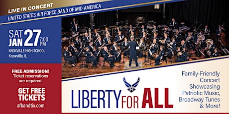Primaire afbeelding van USAF Band of Mid-America - "Liberty for All" Concert