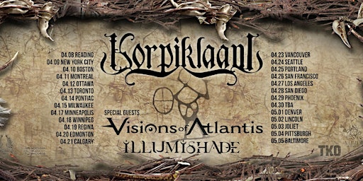 Imagem principal do evento Korpiklaani, Visions of Atlantis, Illumishade