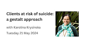 Clients at risk of suicide: a gestalt approach primary image