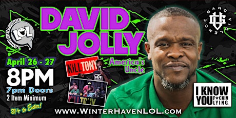 David Jolly from Kill Tony! (Saturday Night)