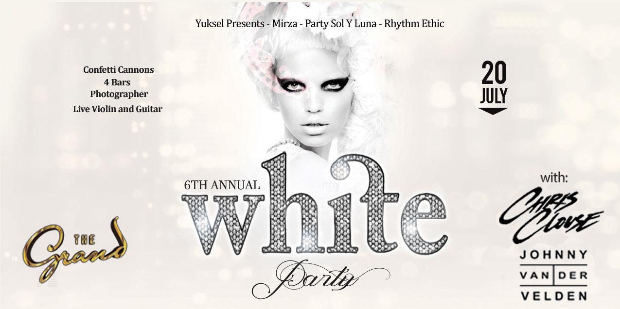 The Annual WHITE PARTY featuring live performance by CHRIS CLOUSE | 07.20.19