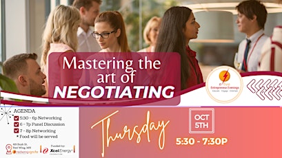 Jan e5 - Mastering the Art of Negotiating  (In-Person) primary image