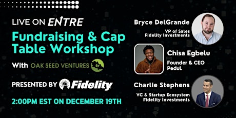 Fundraising and Cap Table Workshop presented by Fidelity primary image