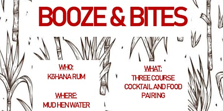 Booze & Bites - Kō Hana Rum primary image