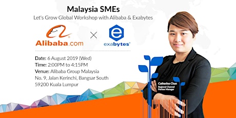 Malaysia SMEs - Let's Grow Global Workshop with Alibaba & Exabytes primary image