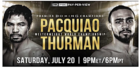 Manny Pacquiao vs Keith Thurman MATCH primary image