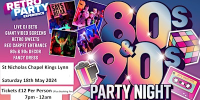 80's vs 90's Party Night - KINGS LYNN primary image