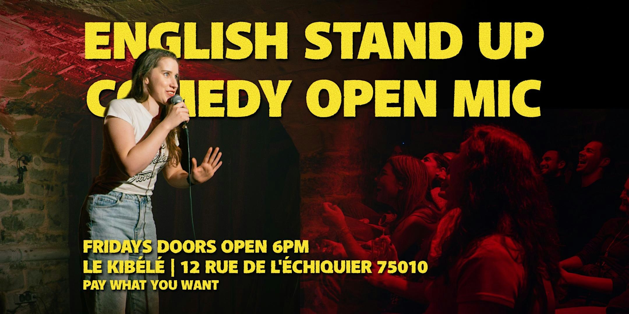 English Stand Up Comedy -  Open Mic ticket image