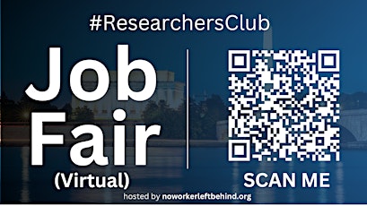 #ResearchersClub Virtual Job Fair / Career Expo Event #DC #IAD