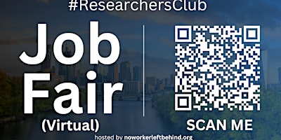 Imagen principal de #ResearchersClub Virtual Job Fair / Career Expo Event #Philadelphia #PHL
