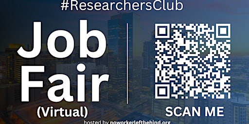 Imagem principal de #ResearchersClub Virtual Job Fair / Career Expo Event #Phoenix #PHX