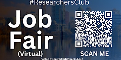 Primaire afbeelding van #ResearchersClub Virtual Job Fair / Career Expo Event #Vancouver