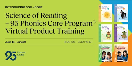 Science of Reading + 95 Phonics Core  Program®  Virtual Product Training  primärbild