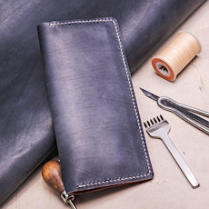 Long wallet leather workshop