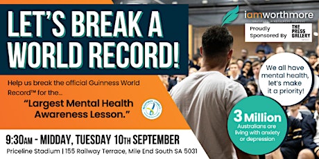 World's Largest Mental Health Lesson (Guiness World Record Attempt) primary image