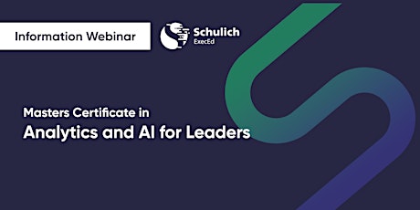 Masters Certificate in Analytics and AI for Leaders