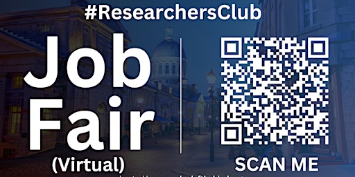 Imagem principal do evento #ResearchersClub Virtual Job Fair / Career Expo Event #Montreal