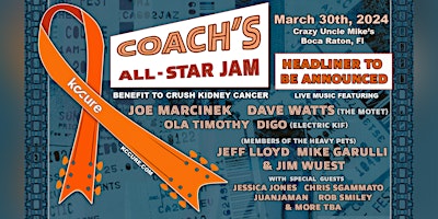 Imagen principal de Coach's All Star Jam: A Benefit for KCCure