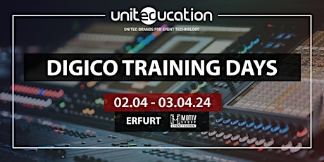 Imagem principal do evento Unit(Ed)ucation Days: DiGiCo Basic & Advanced Training (Erfurt)
