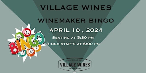 Imagem principal do evento Village Wines Bingo Night