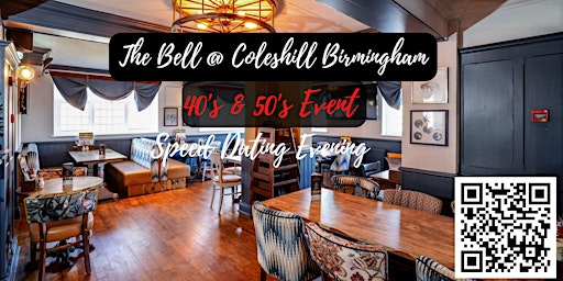 Image principale de 40's & 50's Speed Dating Evening in Coleshill