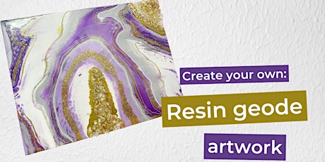 Craft Party with Sheree - Resin geode artwork