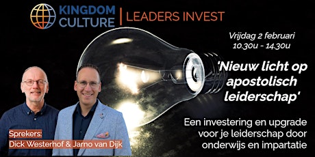 Primaire afbeelding van Kingdom Culture Leaders Invest