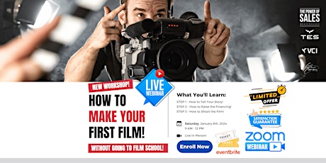 Image principale de Learn How To Make Your First Feature Film