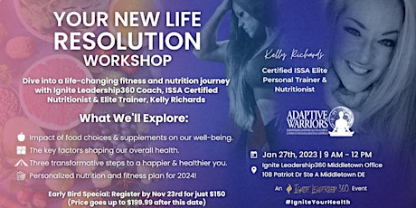 Adaptive Warriors presents Your New Life Resolution Workshop primary image