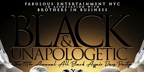 Imagen principal de Black & Unapologetic The 15th Annual All Black Affair Day Party Sat Jan 13