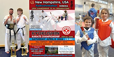 Imagem principal do evento 2nd USA NEW HAMPSHIRE KYOKUSHIN KARATE  OPEN TO ALL CHAMPIONSHIP 2024